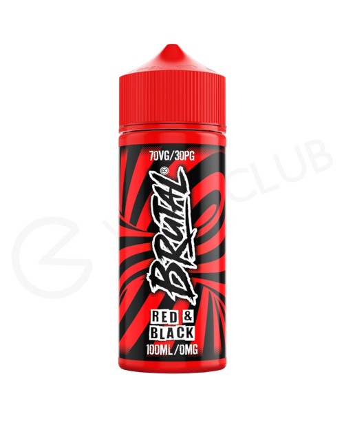 Red & Black Shortfill E-Liquid by Brutal 100ml