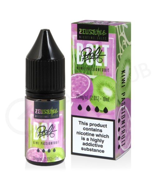 Kiwi Passionfruit Nic Salt E-Liquid by Bolt Nic Sa...