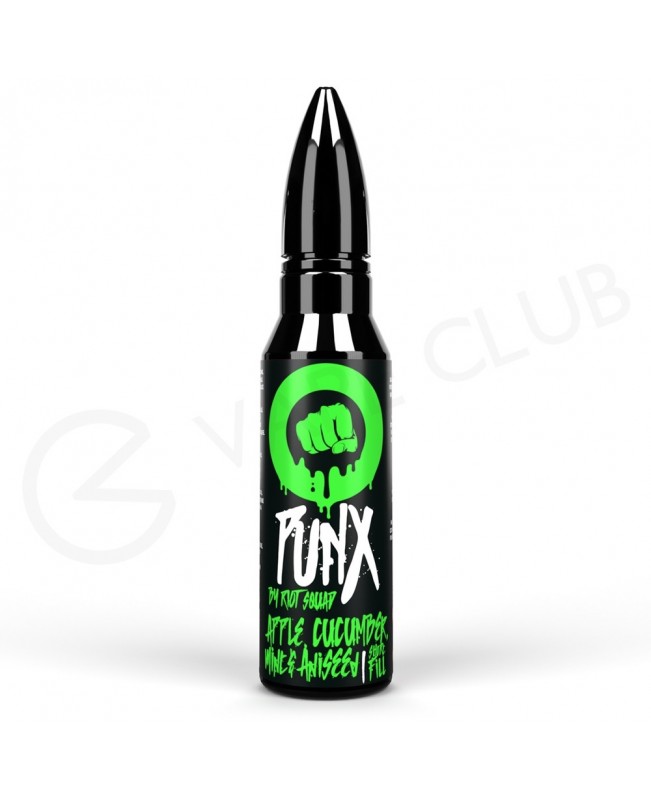 Apple, Cucumber, Mint & Aniseed Shortfill E-Liquid by Punx 50ml