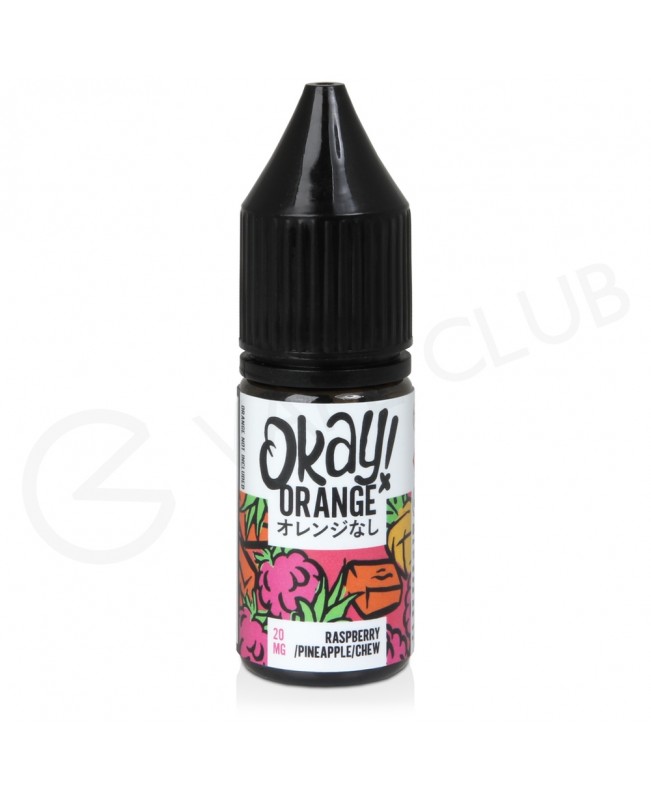 Raspberry Pineapple Chew Nic Salt E-Liquid by Okay Orange