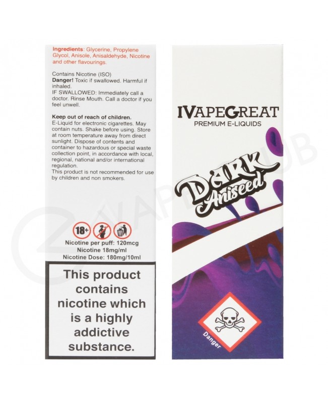 Dark Aniseed E-Liquid by IVG 50/50