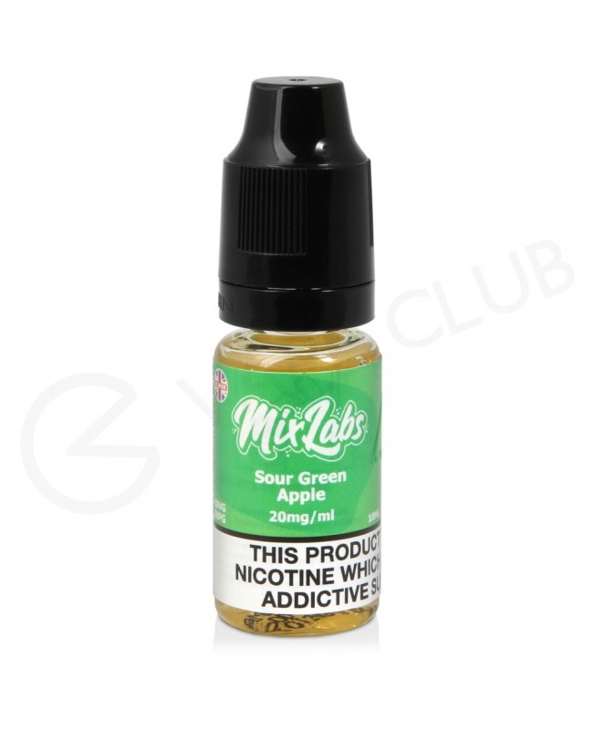 Sour Green Apple Nic Salt E-Liquid by Mix Labs