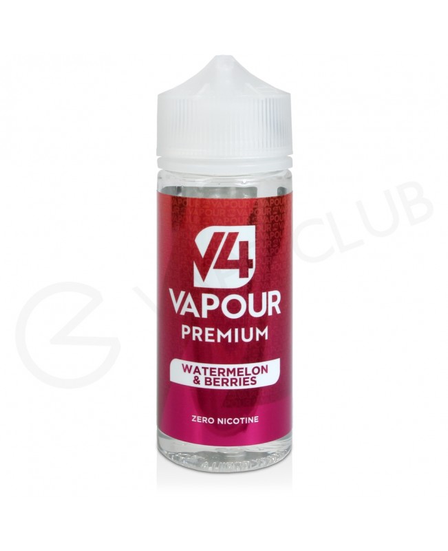 Watermelon & Berries Shortfill E-Liquid by V4 Vapour Premium 100ml