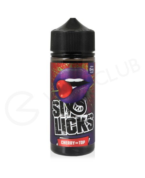 Cherry On Top Shortfill E-Liquid by Six Licks 100m...