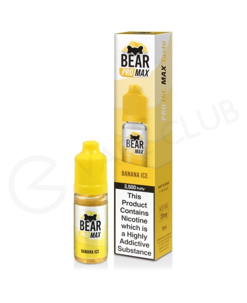 Banana Ice Nic Salt E-Liquid by Bear Pro Max