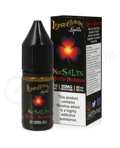 MIxed Berries Nic Salt E-Liquid by Leprechaun Liqu...