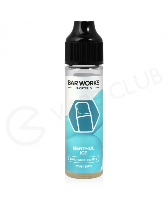 Menthol Ice Shortfill E-Liquid by Bar Works 50ml