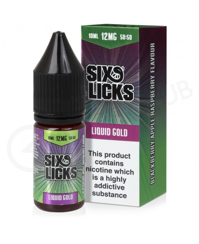 Liquid Gold E-Liquid by Six Licks 50/50