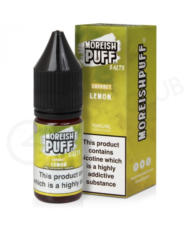 Lemon Sherbet Nic Salt E-Liquid by Moreish Puff