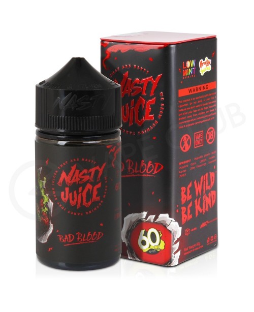 Bad Blood Shortfill E-liquid by Nasty Juice 50ml