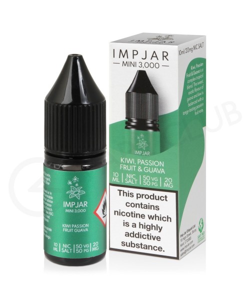 Kiwi Passionfruit Guava Nic Salt E-Liquid by Imp J...