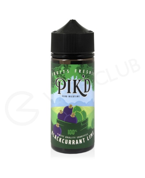 Blackcurrant & Lime Shortfill E-Liquid by Pik'...