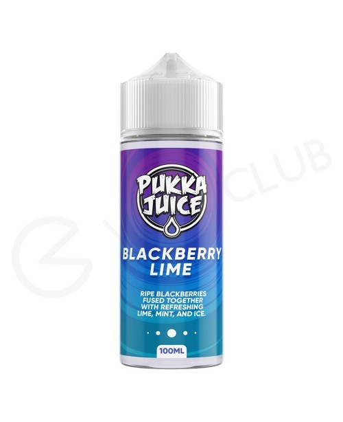 Blackberry Lime Shortfill E-Liquid by Pukka Juice ...