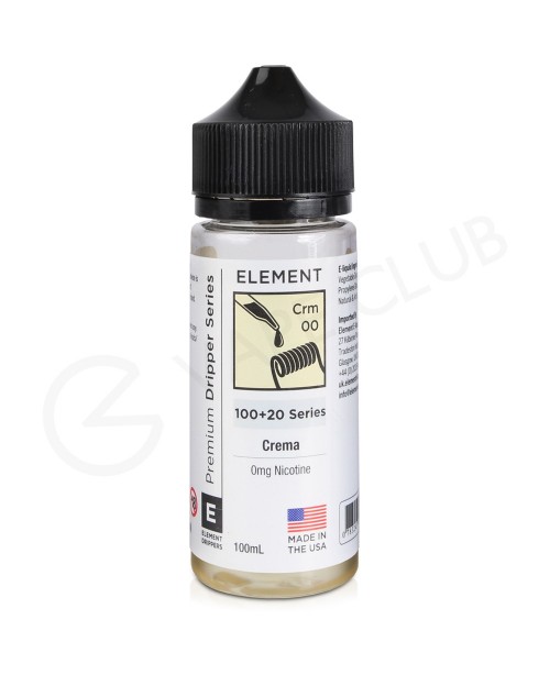 Crema Dripper Shortfill E-Liquid by Element 100ml