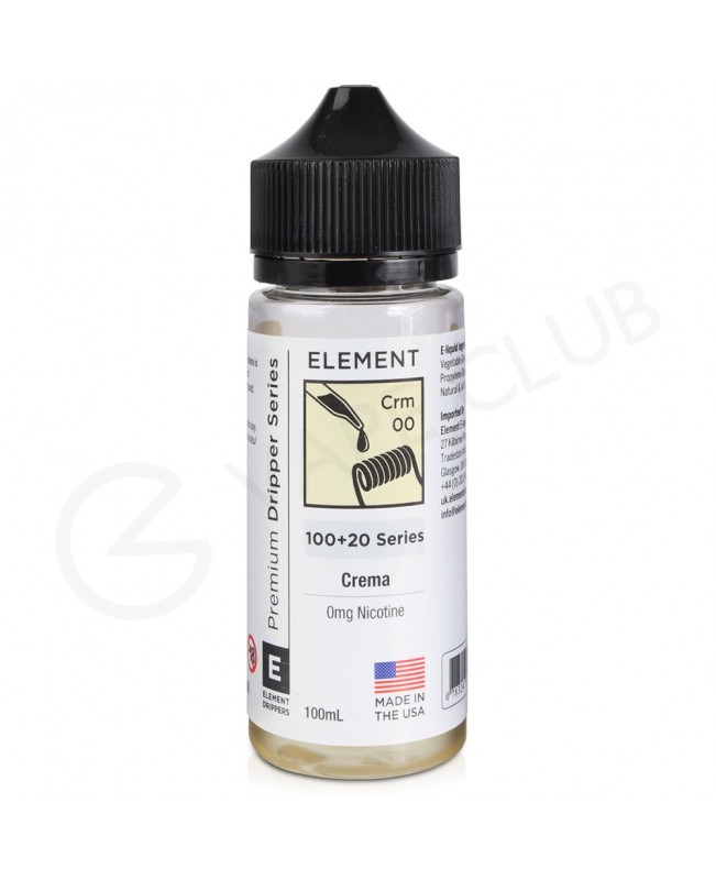 Crema Dripper Shortfill E-Liquid by Element 100ml