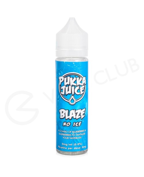 Blaze No Ice Shortfill E-Liquid by Pukka Juice 50m...