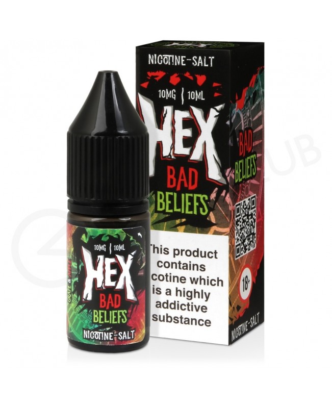 Bad Beliefs Nic Salt E-Liquid by Hex