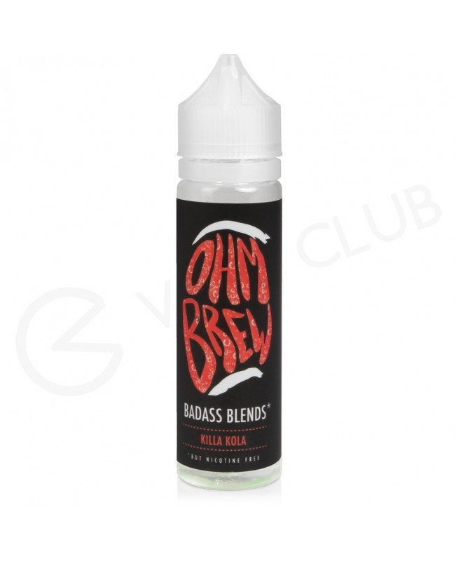 Killa Kola Shortfill E-liquid by Ohm Brew Badass Blends 50ml