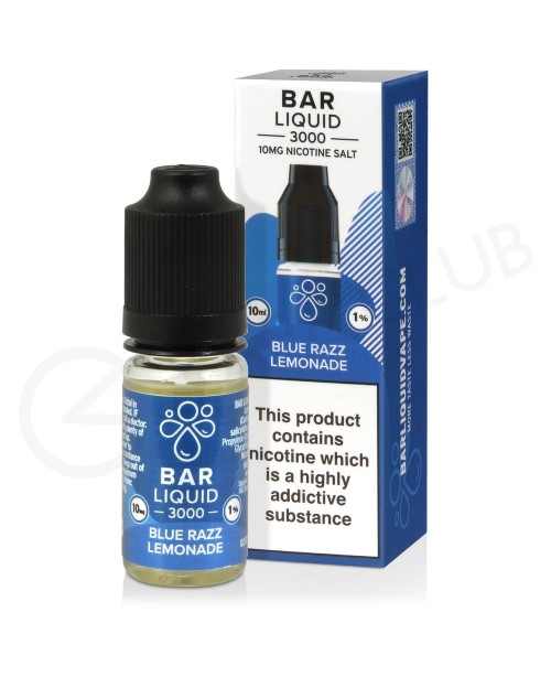 Blue Razz Lemonade Nic Salt E-Liquid by Bar Liquid...