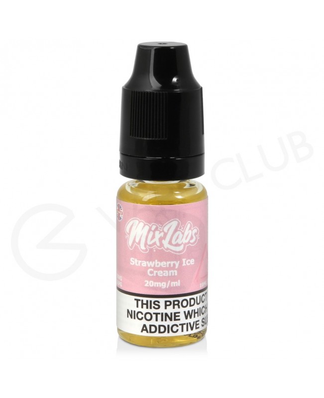 Strawberry Ice Cream Nic Salt E-Liquid by Mix Labs