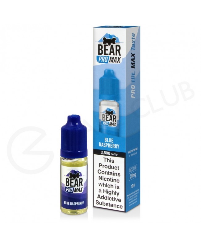 Blue Raspberry Nic Salt E-Liquid by Bear Pro Max