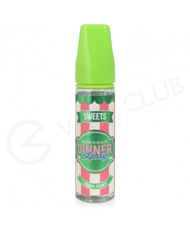 Apple Sours Shortfill E-Liquid by Dinner Lady Sweets 50ml