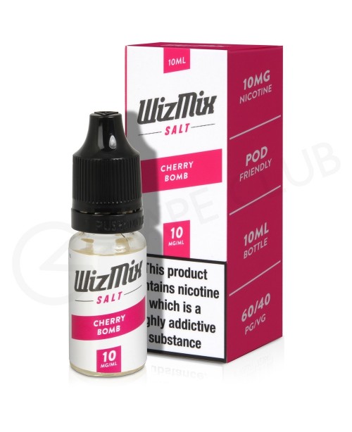 Cherry Bomb Nic Salt E-liquid by Wizmix