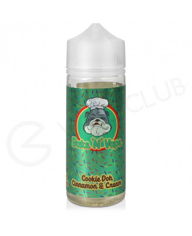 Cookie Doh Cinnamon & Cream Shortfill E-Liquid by Bake N Vape 100ml