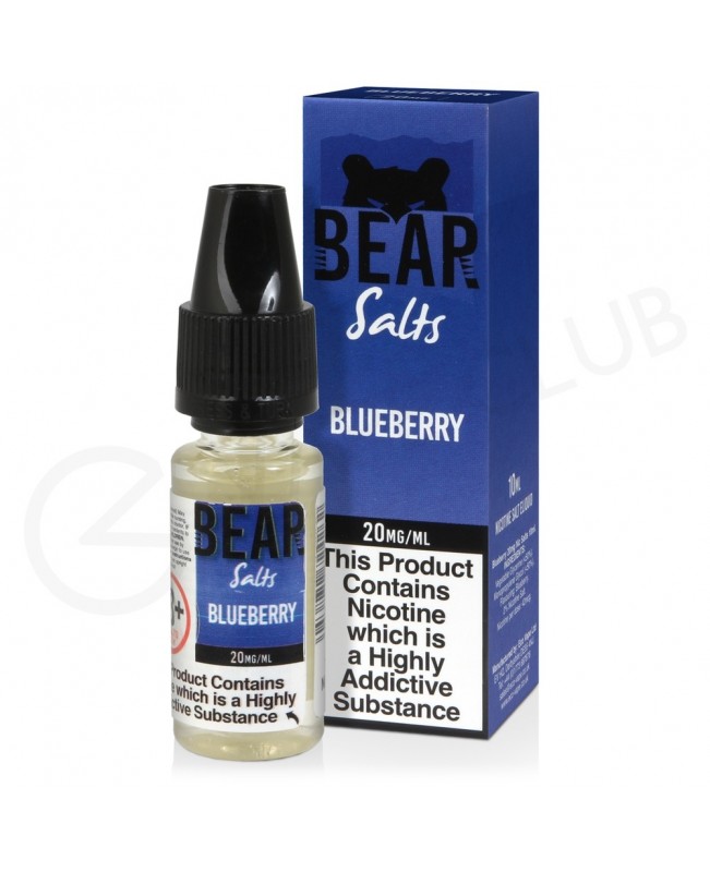 Blueberry Nic Salt E-Liquid by Bear Salts