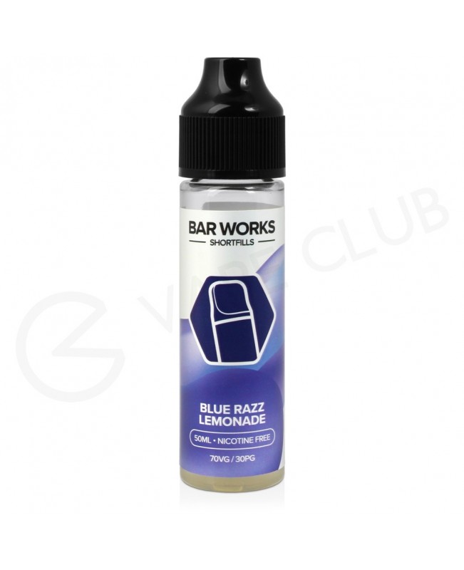 Blue Razz Lemonade Shortfill E-Liquid by Bar Works 50ml