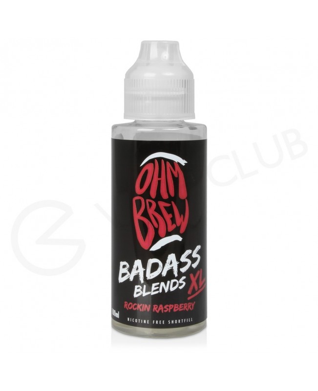 Rockin Raspberry Shortfill E-Liquid by Ohm Brew Badass Blends XL 100ml