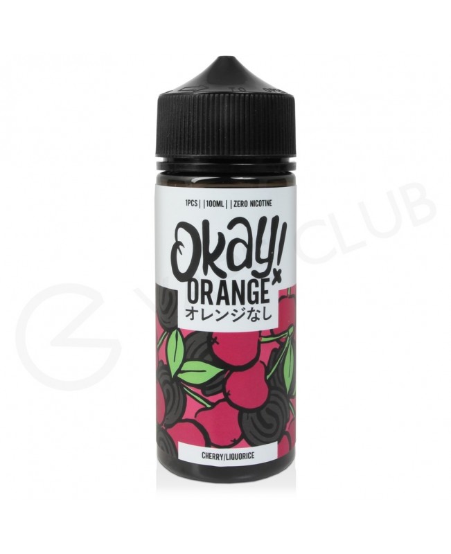 Cherry Liquorice Shortfill E-Liquid by Okay Orange 100ml