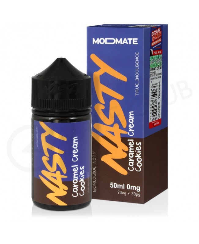 Caramel Cream Cookies Modmate Shortfill E-Liquid by Nasty 50ml