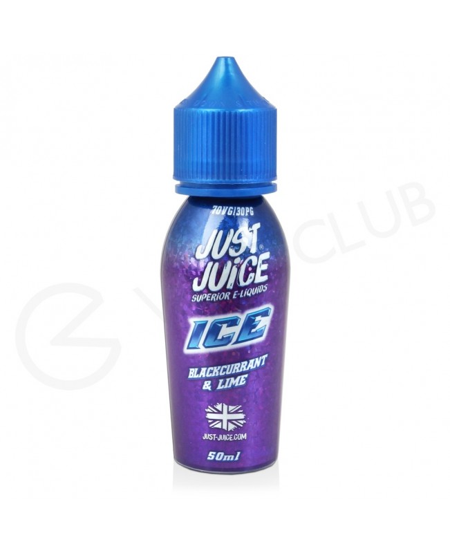 Blackcurrant & Lime Shortfill E-Liquid by Just Juice Ice 50ml