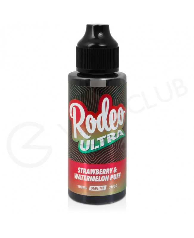 Strawberry & Watermelon Puff Shortfill E-Liquid by Rodeo Ultra 100ml