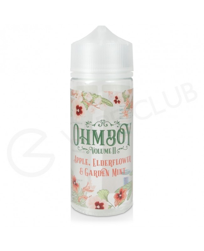 Apple, Elderflower & Garden Mint Shortfill E-Liquid by Ohm Boy Volume II 100ml