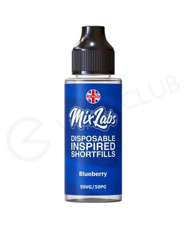 Blueberry Shortfill E-Liquid by Mix Labs 100ml