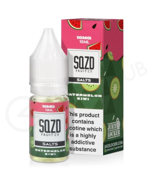 Watermelon Kiwi Nic Salt E-Liquid by SQZD