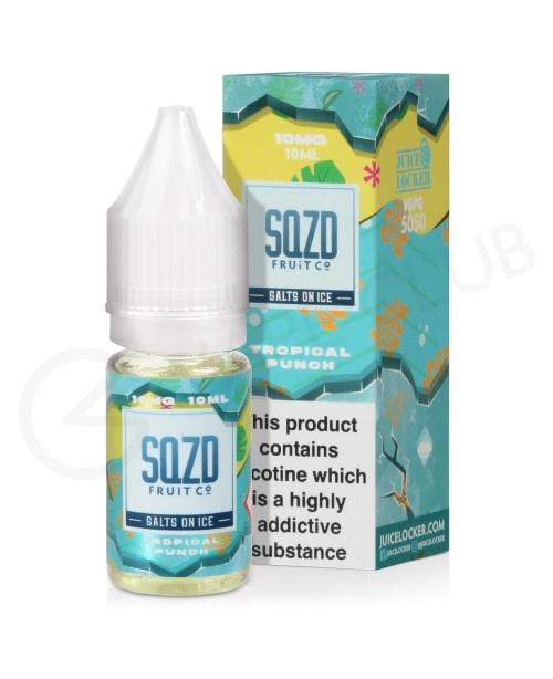 Tropical Punch On Ice Nic Salt E-Liquid by SQZD