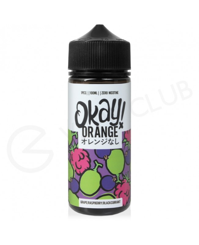 Grape Raspberry Blackcurrant Shortfill E-Liquid by Okay Orange 100ml