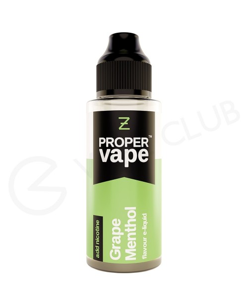 Grape Menthol Shortfill E-Liquid by Proper Vape 10...