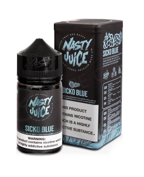 Sicko Blue 50ml Shortfill by Nasty Juice Berry