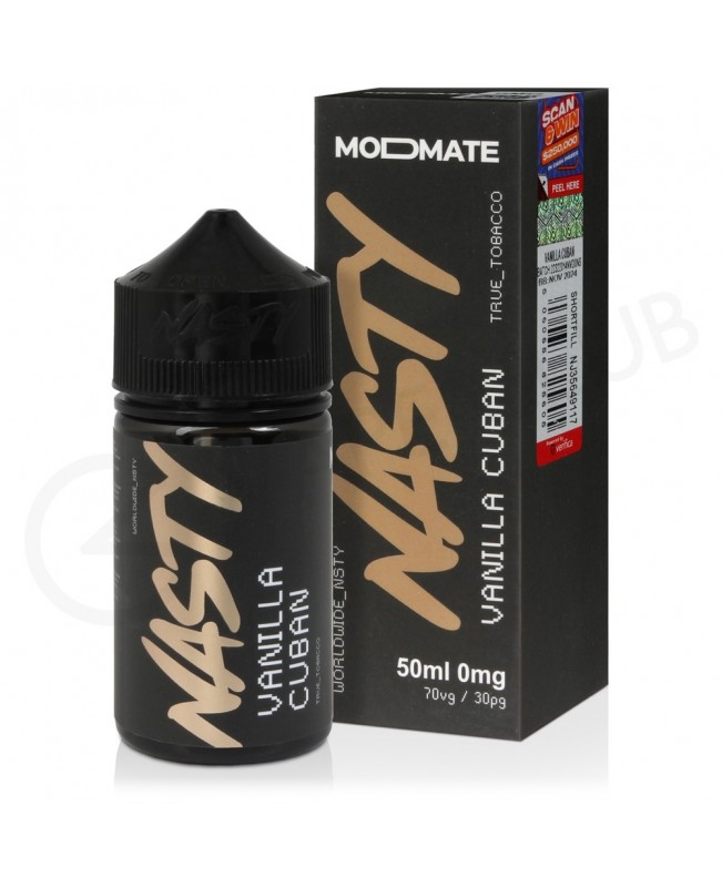 Vanilla Cuban Modmate Shortfill E-Liquid by Nasty 50ml