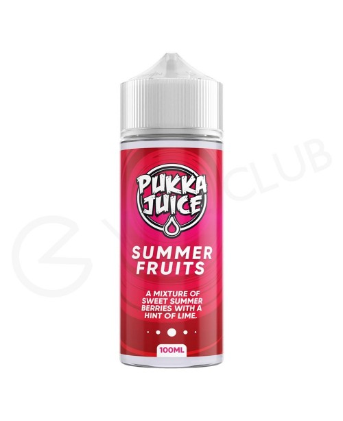 Summer Fruits Shortfill E-Liquid by Pukka Juice 10...