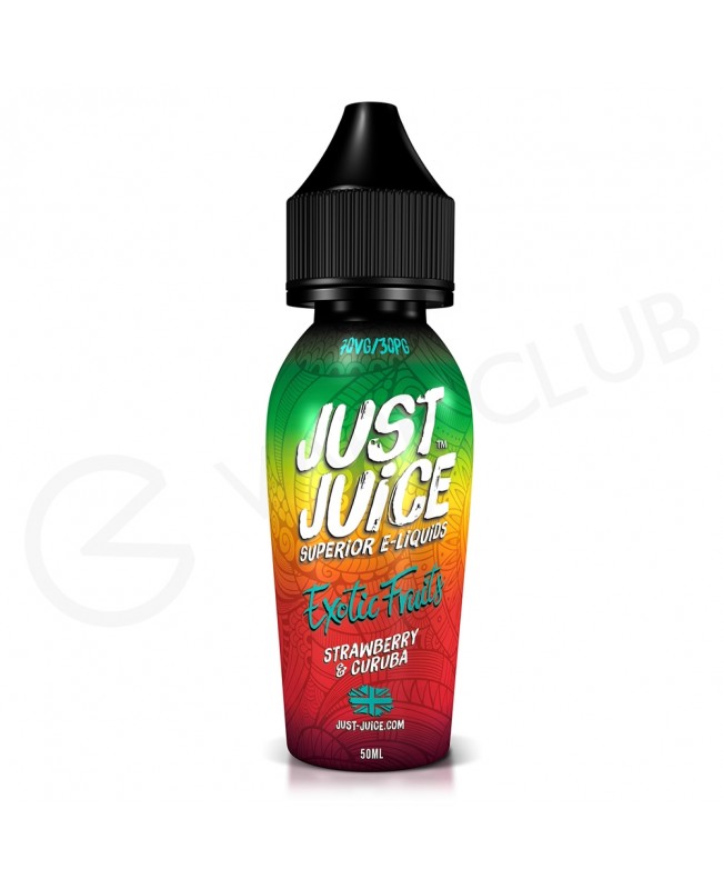 Strawberry & Curuba Shortfill E-Liquid by Just Juice Exotic Fruits 50ml