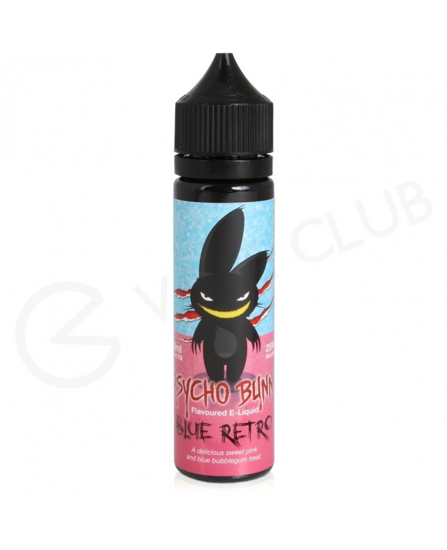 Blue Retro Shortfill E-Liquid by Psycho Bunny Shortfill 50ml