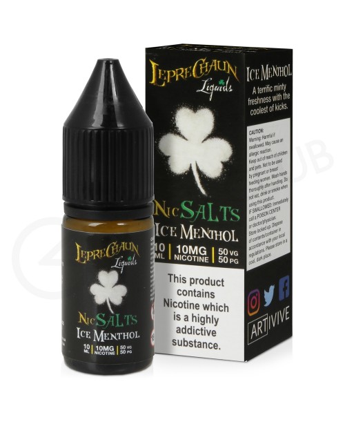 Ice Menthol Nic Salt E-Liquid by Leprechaun Liquid...