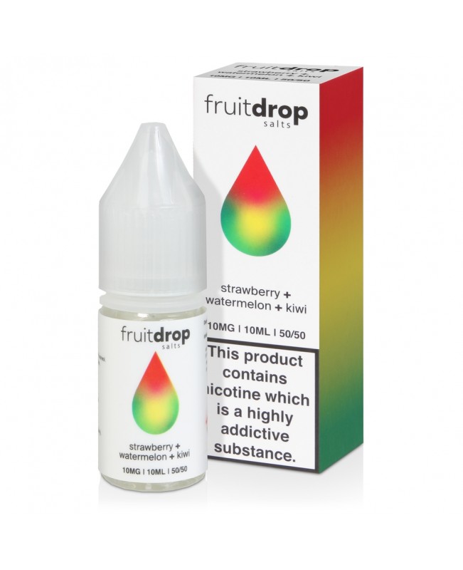 Strawberry Watermelon & Kiwi NIc Salt E-Liquid by Fruit Drop