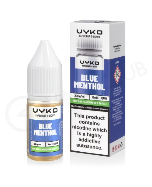 Blue Menthol Nic Salt E-Liquid by Vyko