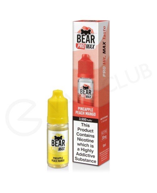 Pineapple Peach Mango Nic Salt E-Liquid by Bear Pr...